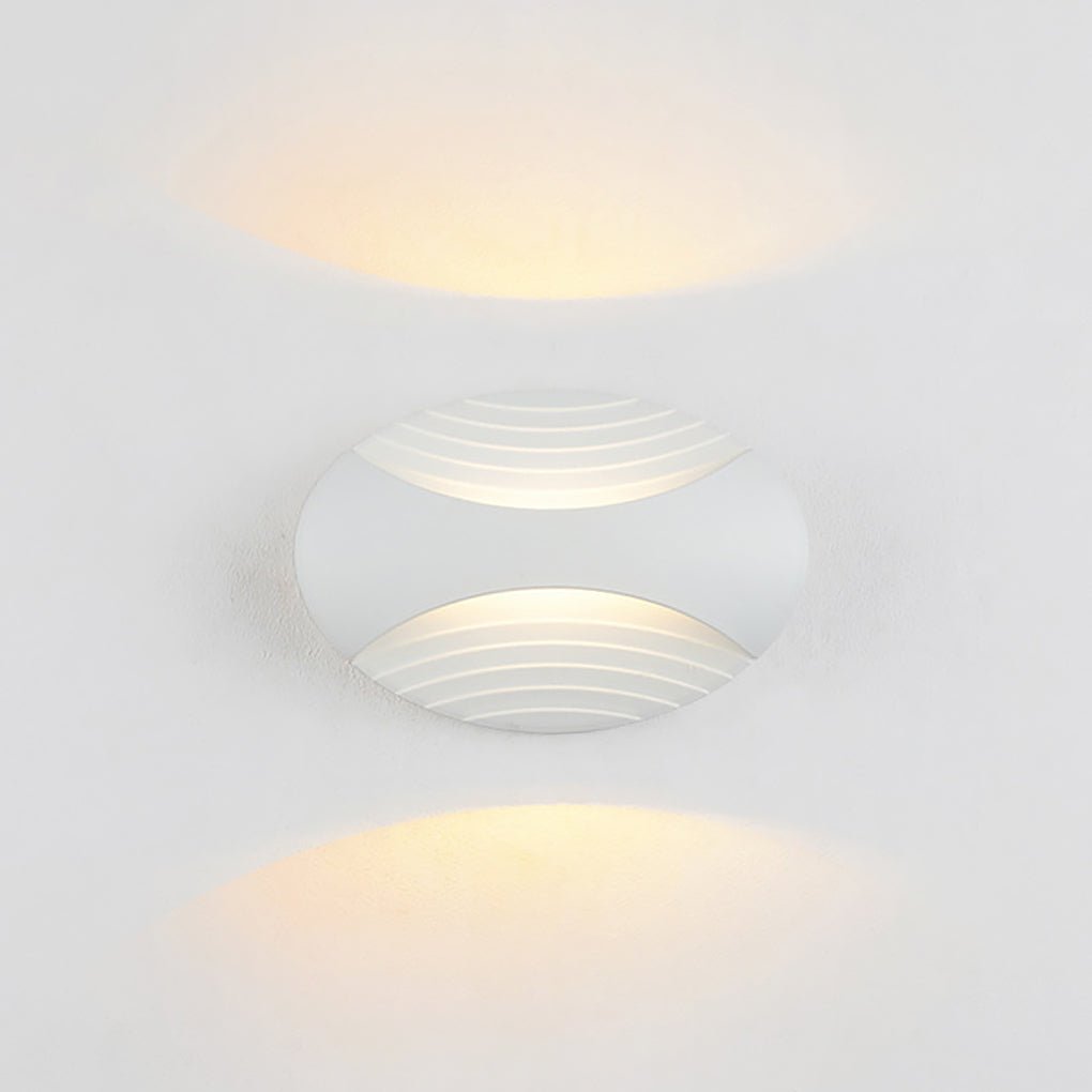 Modern Nordic Waterproof LED Wall Sconce Aluminum Outdoor Garden Minimalist Light
