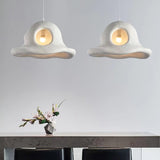 Modern Nordic Wide Brim Hat Ceiling Light Fixture Minimalist Hanging Pendant Lamp