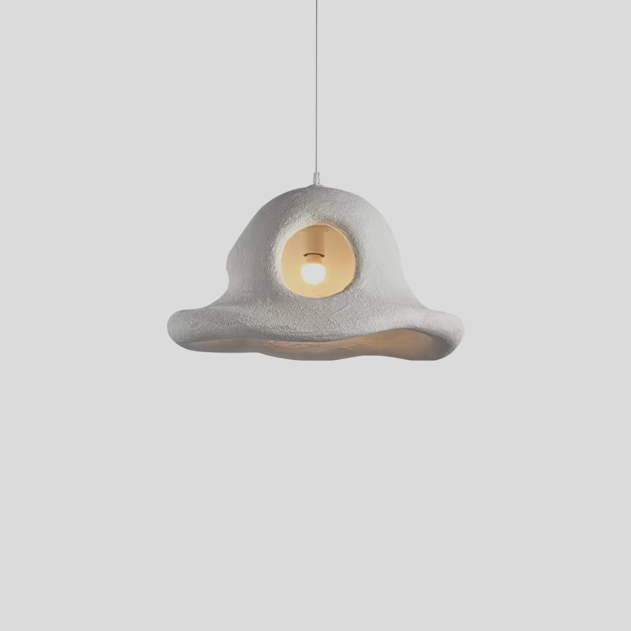 Modern Nordic Wide Brim Hat Ceiling Light Fixture Minimalist Hanging Pendant Lamp