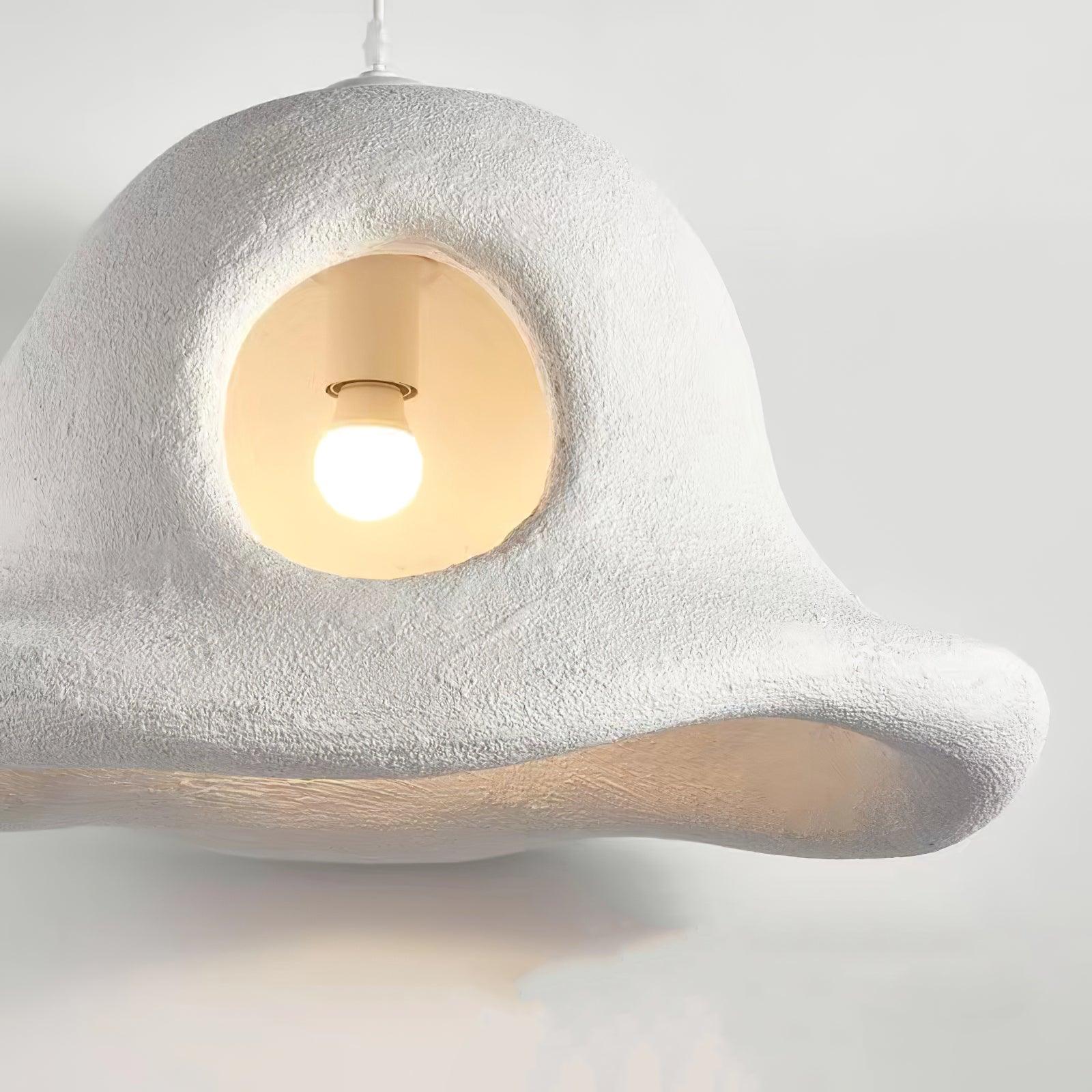 Modern Nordic Wide Brim Hat Ceiling Light Fixture Minimalist Hanging Pendant Lamp