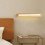 Modern Nordic Wood LED Wall Sconce Waterproof Bathroom Mirror Light for Bedroom and Living Room