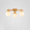 Modern Nordic Wooden Globe Chandelier LED Pendant Lighting for Living and Dining Rooms