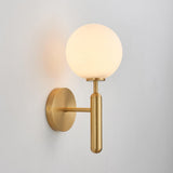 Modern Nordica Glass Bracket Wall Lamp Elegant Nordic Design Brass Indoor Sconce