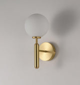 Modern Nordica Glass Bracket Wall Lamp Elegant Nordic Design Brass Indoor Sconce