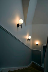Modern Nordica Glass Bracket Wall Lamp Elegant Nordic Design Brass Indoor Sconce