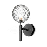 Modern Nordica Glass Bracket Wall Lamp Elegant Nordic Design Brass Indoor Sconce
