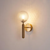 Modern Nordica Glass Bracket Wall Lamp Elegant Nordic Design Brass Indoor Sconce