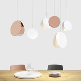 Modern North Circular Geometric Pendant Light Iron GU10 LED Ceiling Fixture