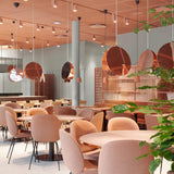Modern North Circular Geometric Pendant Light Iron GU10 LED Ceiling Fixture