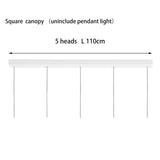 Modern North Circular Geometric Pendant Light Iron GU10 LED Ceiling Fixture