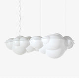 Modern Nuvola Cloud Shaped Pendant Light with White PE Shade for Minimalist Indoor Decor