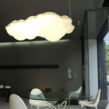 Modern Nuvola Cloud Shaped Pendant Light with White PE Shade for Minimalist Indoor Decor