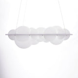 Modern Nuvola Cloud Shaped Pendant Light with White PE Shade for Minimalist Indoor Decor