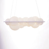 Modern Nuvola Cloud Shaped Pendant Light with White PE Shade for Minimalist Indoor Decor