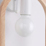 Modern Oak Wood and Resin Bird Wall Light Decorative LED Sconce Pair