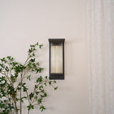 Modern Oleron Box Exterior Wall Lantern Waterproof LED Sconce Light for Garden Set of 2