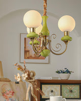 Modern Onyx Glass Pendant Light Metal Chandelier for Dining Room Living Space