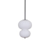 Modern Opal Glass Gourd Hanging LED Pendant Lamp for Dining and Living Rooms