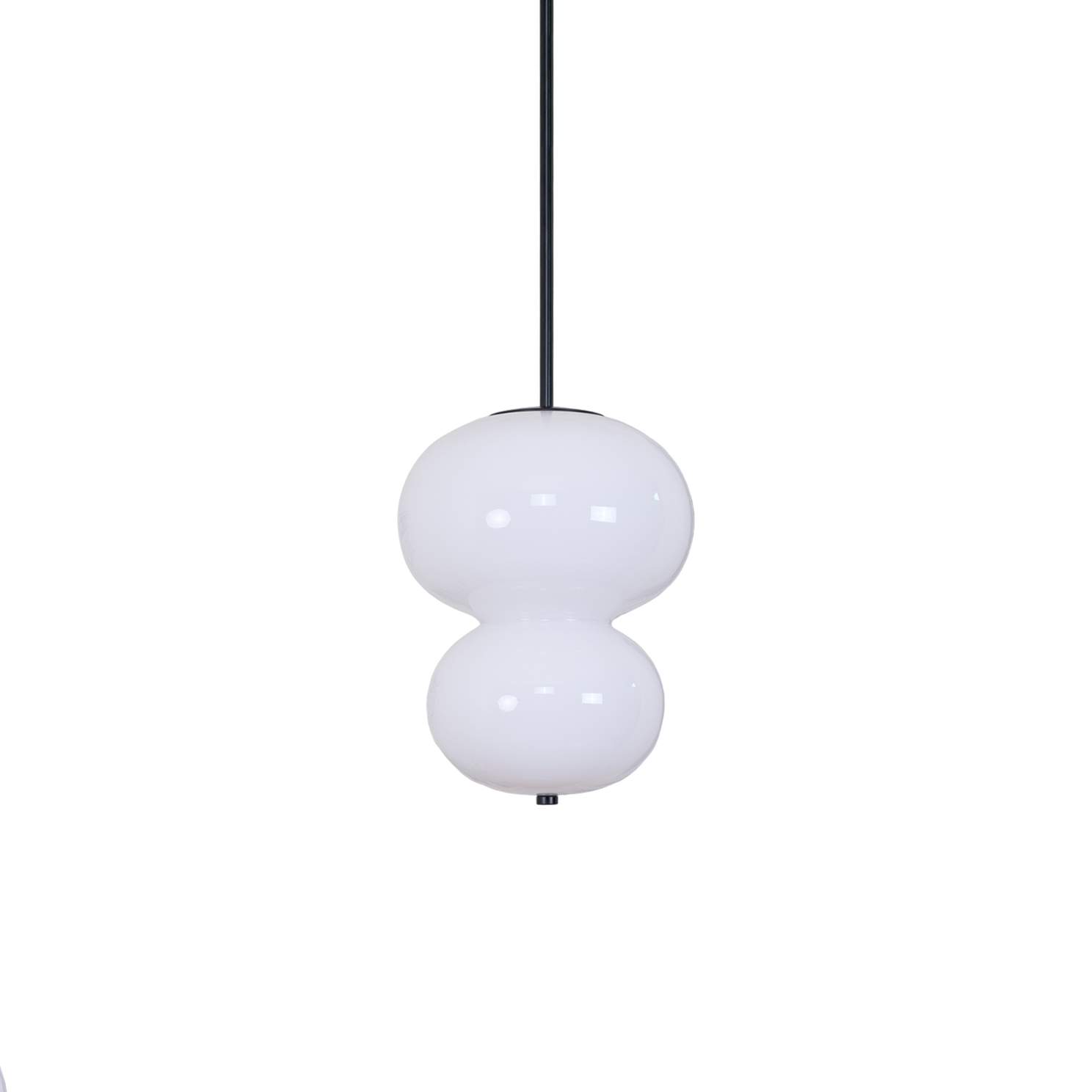 Modern Opal Glass Gourd Hanging LED Pendant Lamp for Dining and Living Rooms