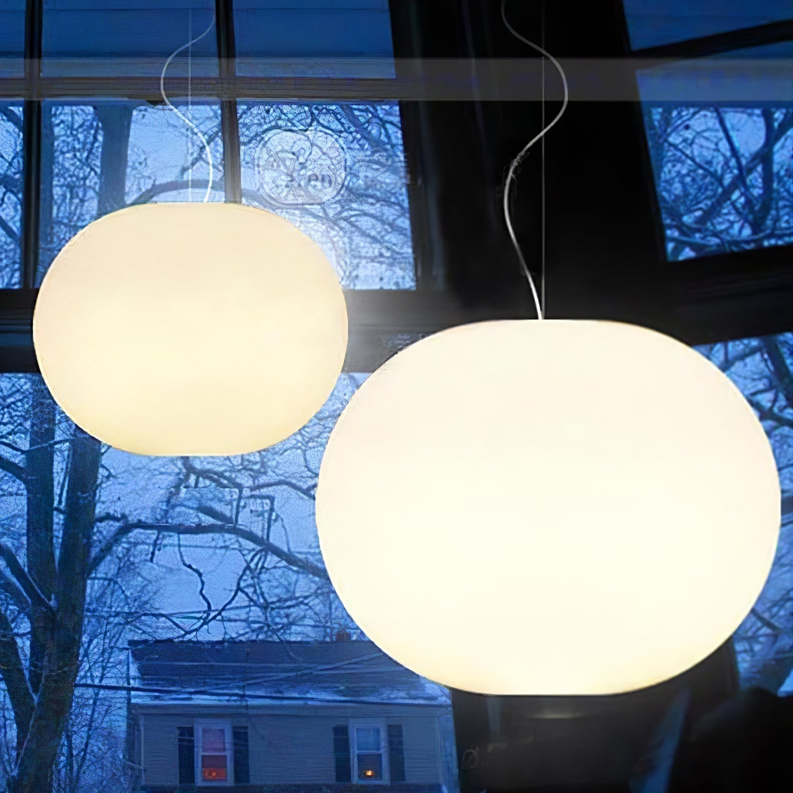 Modern Opal Glass Sphere Pendant Light Minimalist Frosted Globe Hanging Lamp
