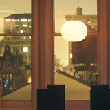 Modern Opal Glass Sphere Pendant Light Minimalist Frosted Globe Hanging Lamp