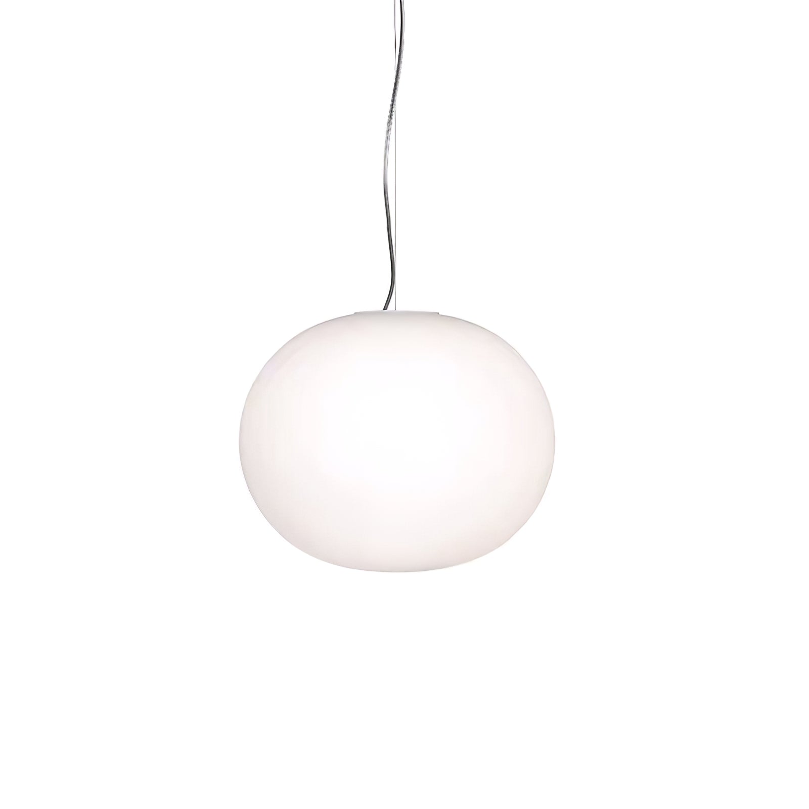 Modern Opal Glass Sphere Pendant Light Minimalist Frosted Globe Hanging Lamp