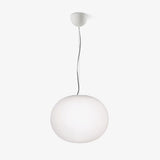 Modern Opal Glass Sphere Pendant Light Minimalist Frosted Globe Hanging Lamp