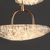 Modern Optical Acrylic LED Pendant Light with 3 Color Step Dimming for Dining Room and Bedroom