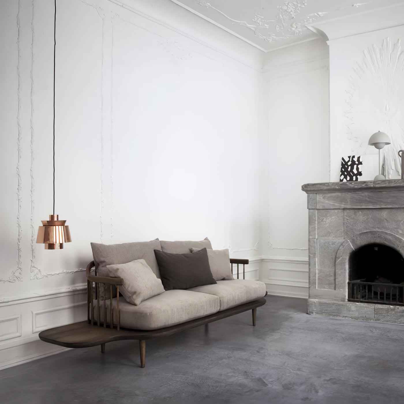 Modern Orion Metal Spinning Pendant Light with Industrial Metallic Finish for Indoor Spaces