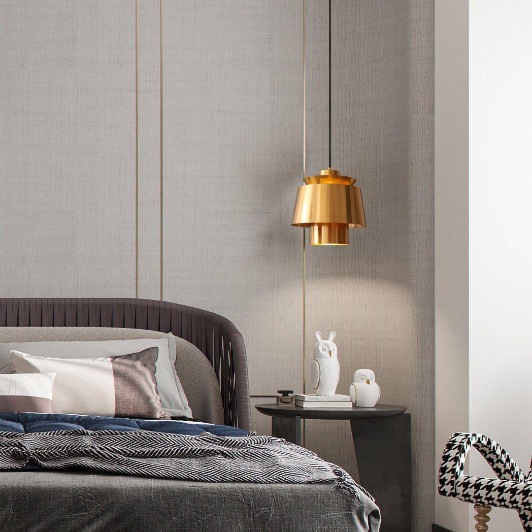 Modern Orion Metal Spinning Pendant Light with Industrial Metallic Finish for Indoor Spaces