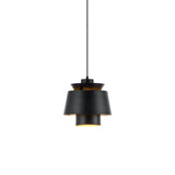 Modern Orion Metal Spinning Pendant Light with Industrial Metallic Finish for Indoor Spaces