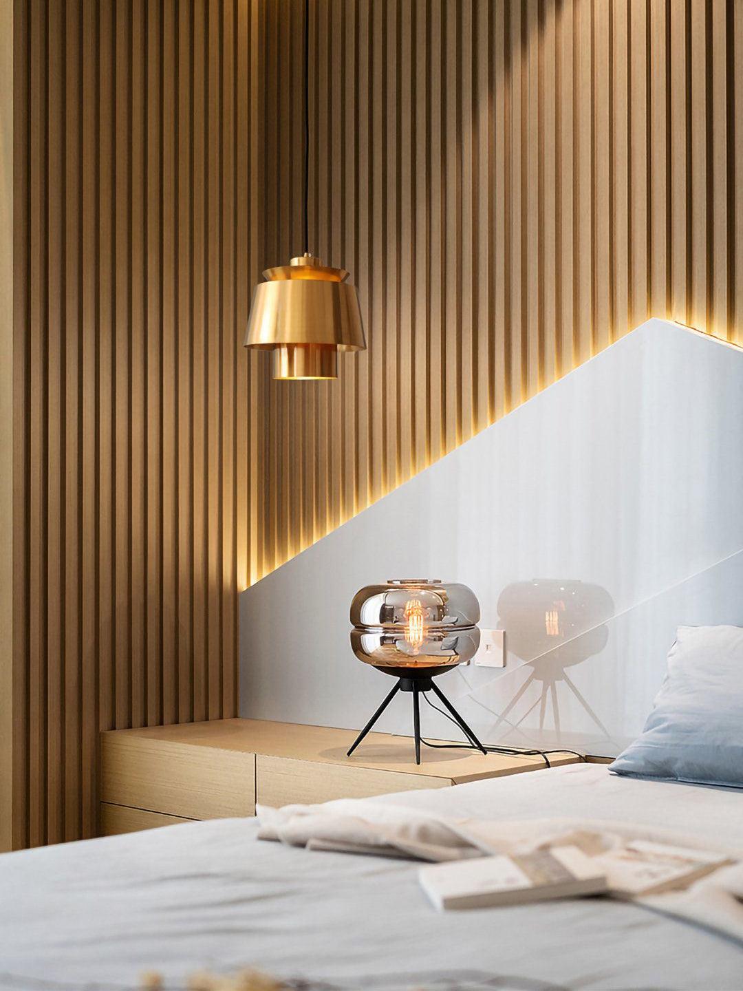Modern Orion Metal Spinning Pendant Light with Industrial Metallic Finish for Indoor Spaces