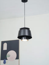 Modern Orion Metal Spinning Pendant Light with Industrial Metallic Finish for Indoor Spaces
