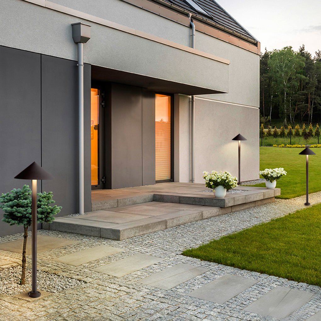 Modern Outdoor LED Post Light Waterproof Aluminum Landscape Pillar Lamp for Garden Path