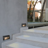 Modern Outdoor LED Stair Light IP65 Waterproof Recessed Step Lamp for Pathway Corridor and Patio