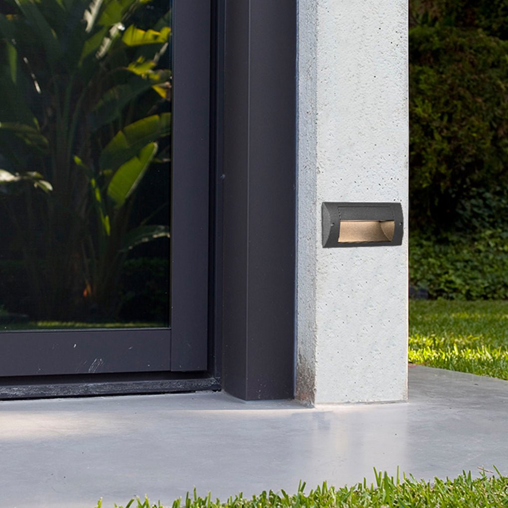 Modern Outdoor LED Stair Light IP65 Waterproof Recessed Step Lamp for Pathway Corridor and Patio