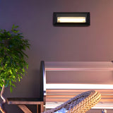 Modern Outdoor LED Step Lights Waterproof Aluminum Wall Mounted Path Lighting for Concrete Stairs