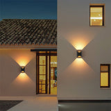 Modern Outdoor LED Wall Sconce IP65 Waterproof Exterior Up and Down Garden Path Light Fixture
