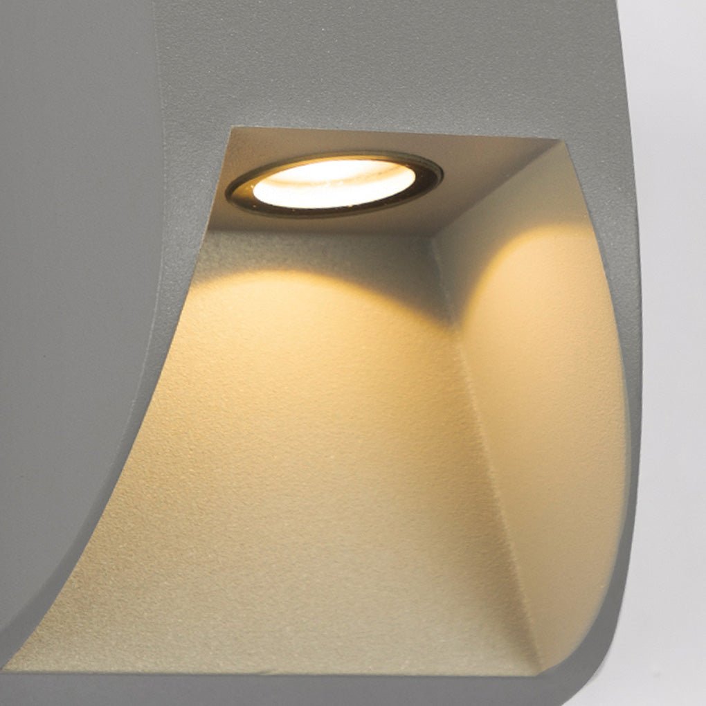 Modern Outdoor LED Wall Sconce IP65 Waterproof Exterior Up and Down Garden Path Light Fixture