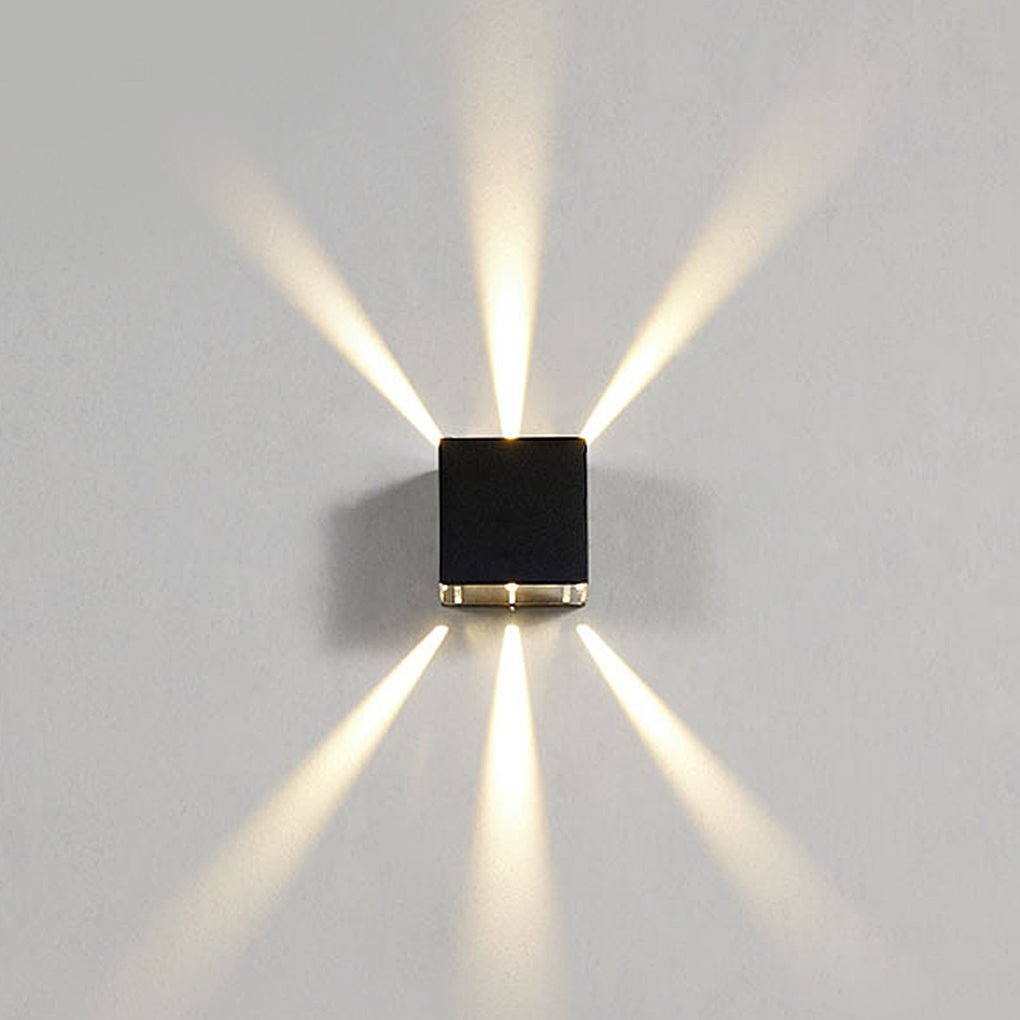 Modern Outdoor LED Wall Sconce Up and Down Light IP65 Waterproof Aluminum Exterior Lamp for Porch and Garden