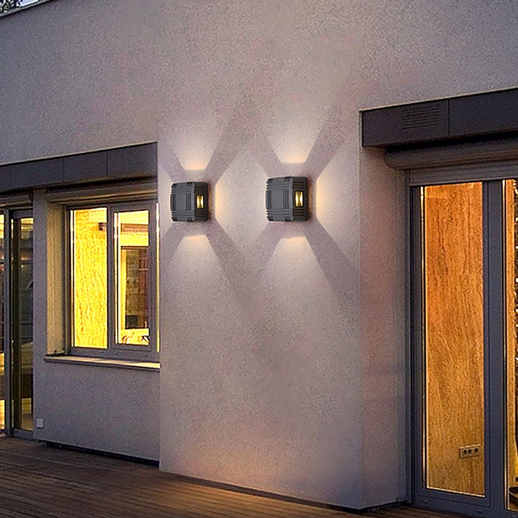 Modern Outdoor LED Waterproof Wall Light IP65 Exterior Porch Sconce for Villa Patio Garden