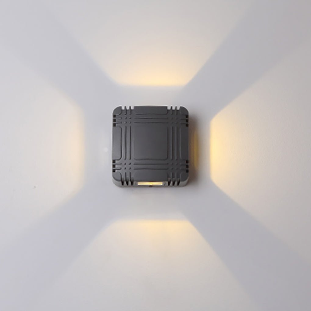 Modern Outdoor LED Waterproof Wall Light IP65 Exterior Porch Sconce for Villa Patio Garden