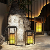 Modern Outdoor Pathway Light Stainless Steel Landscape Garden Lawn Lamp with Marble Shade