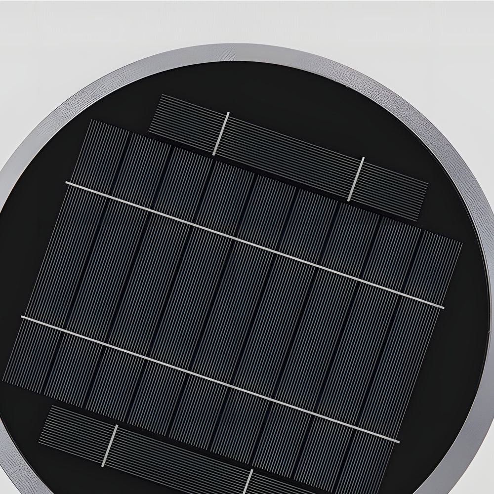 Modern Outdoor Solar Garden Post Light with 360 Degree Dual Motion Sensor