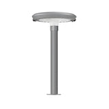 Modern Outdoor Solar Garden Post Light with 360 Degree Dual Motion Sensor