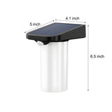 Modern Outdoor Solar Motion Sensor LED Wall Light Black and White Exterior Security Sconce