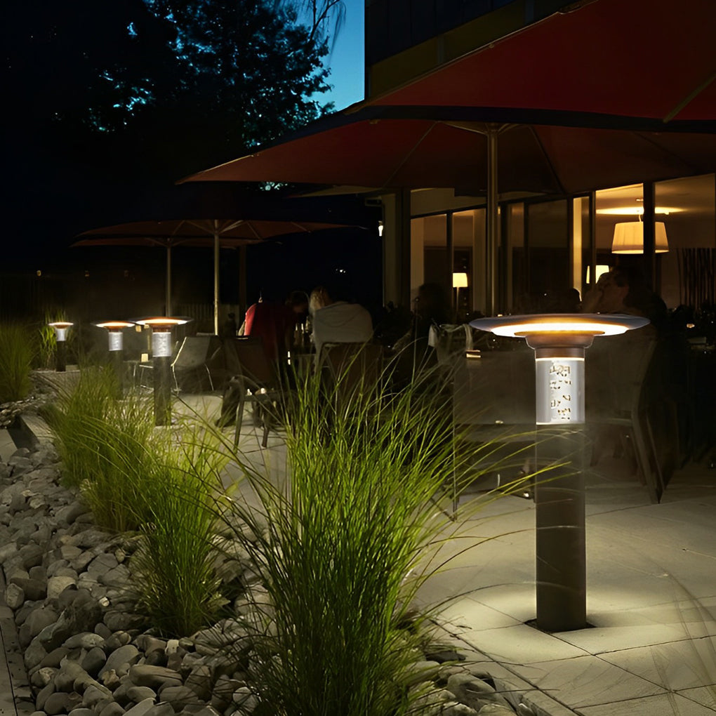 Modern Outdoor Solar Path Lights Waterproof LED Bubble Design for Garden Landscapes