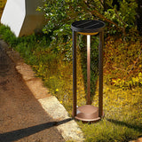 Modern Outdoor Solar Path Lights Waterproof LED Landscape Lighting with 3 Color Dimming Modes