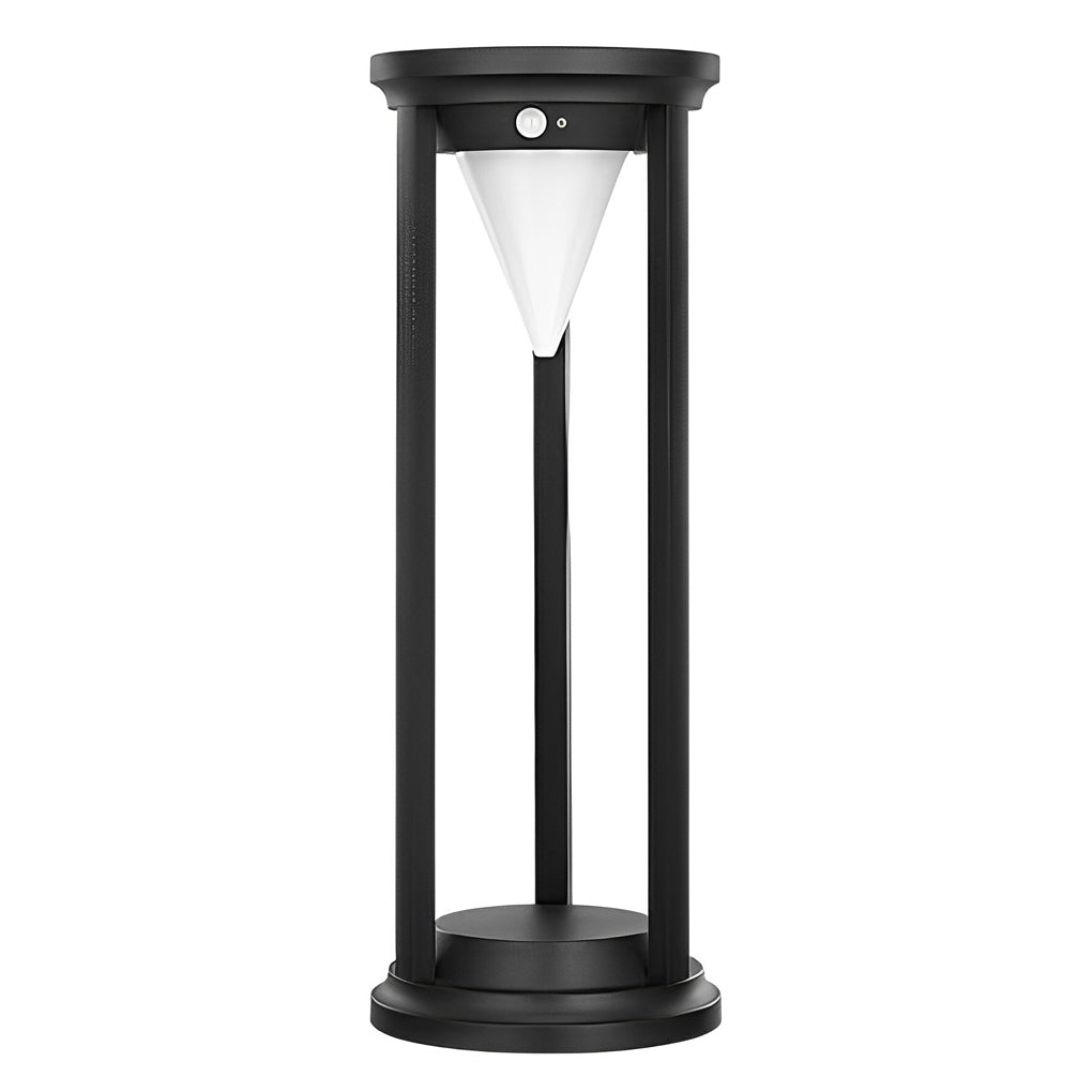 Modern Outdoor Solar Path Lights Waterproof LED Landscape Lighting with 3 Color Dimming Modes