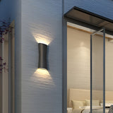 Modern Outdoor Waterproof LED Up and Down Wall Lamp for Porch and Garden Lighting